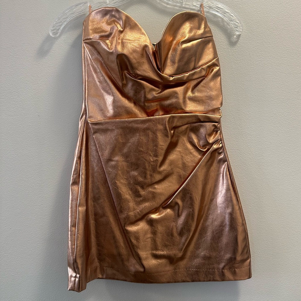 Zara metallic mini-dress